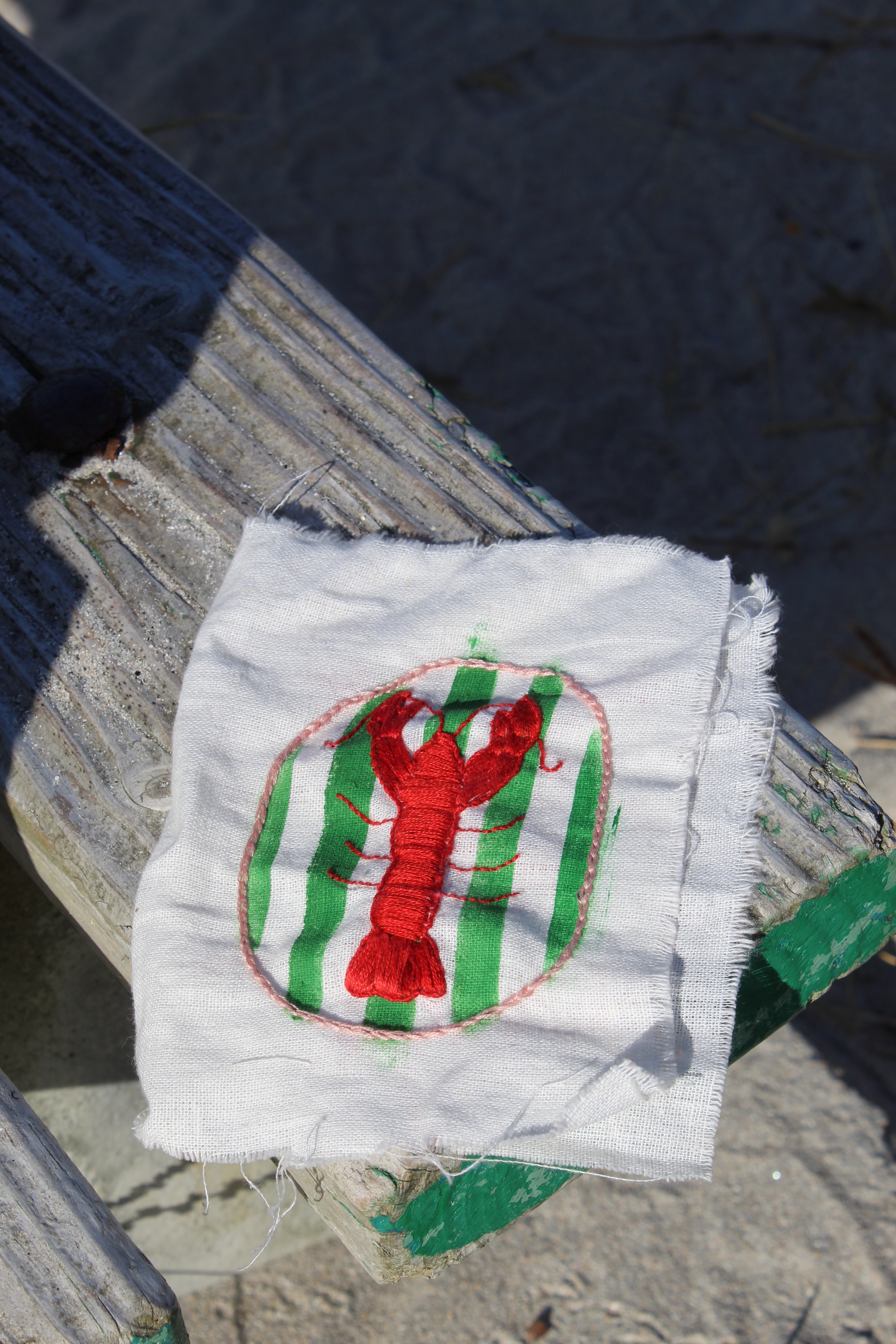 Patron broderie gratuit homard